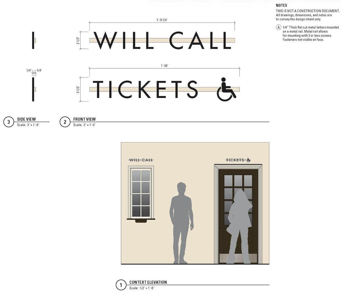 Wayfinding for a Theater